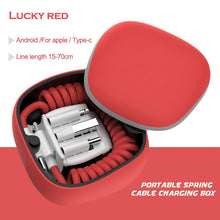 Load image into Gallery viewer, Asometech Fast charger QC 3.0 Powerbank For iphone type c micro usb pd mini power bank adjustable Spring Cable For huawei xiaomi
